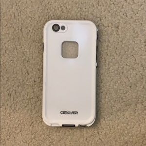 Black and white waterproof phone case- I phone 6